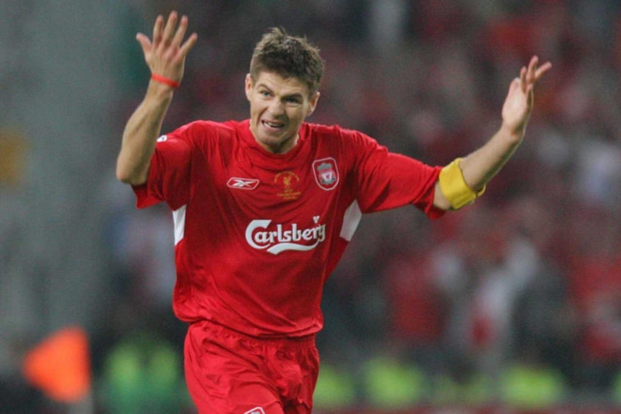 استیون جرارد در فینال لیگ قهرمانان اروپا 2005