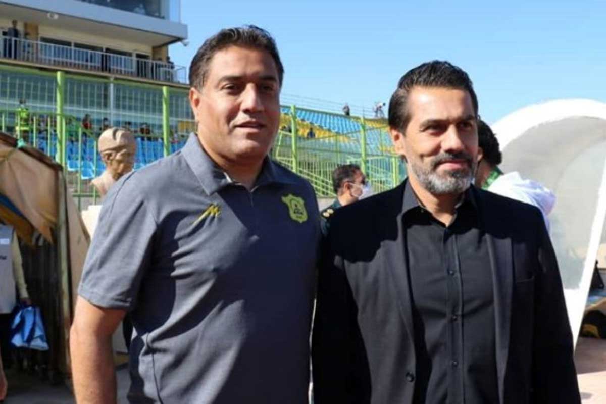 افشین و امیرحسین پیروانی عضو کادر فنی پرسپولیس 