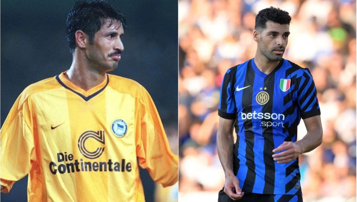 مهدی طارمی و علی دایی بازیکنان سابق تیم ملی ایران