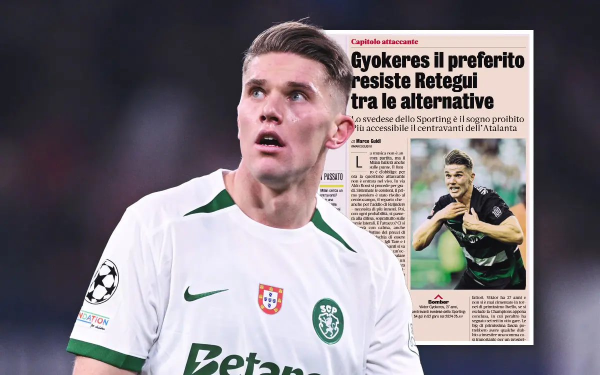 گزارش گاتزتا از علاقه میلان به ویکتور گیوکرش مهاجم سوئدی اسپورتینگ لیسبون