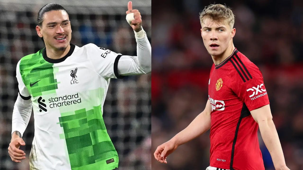 راسموس هویلون، منچستریونایتد - داروین نونیز، لیورپول