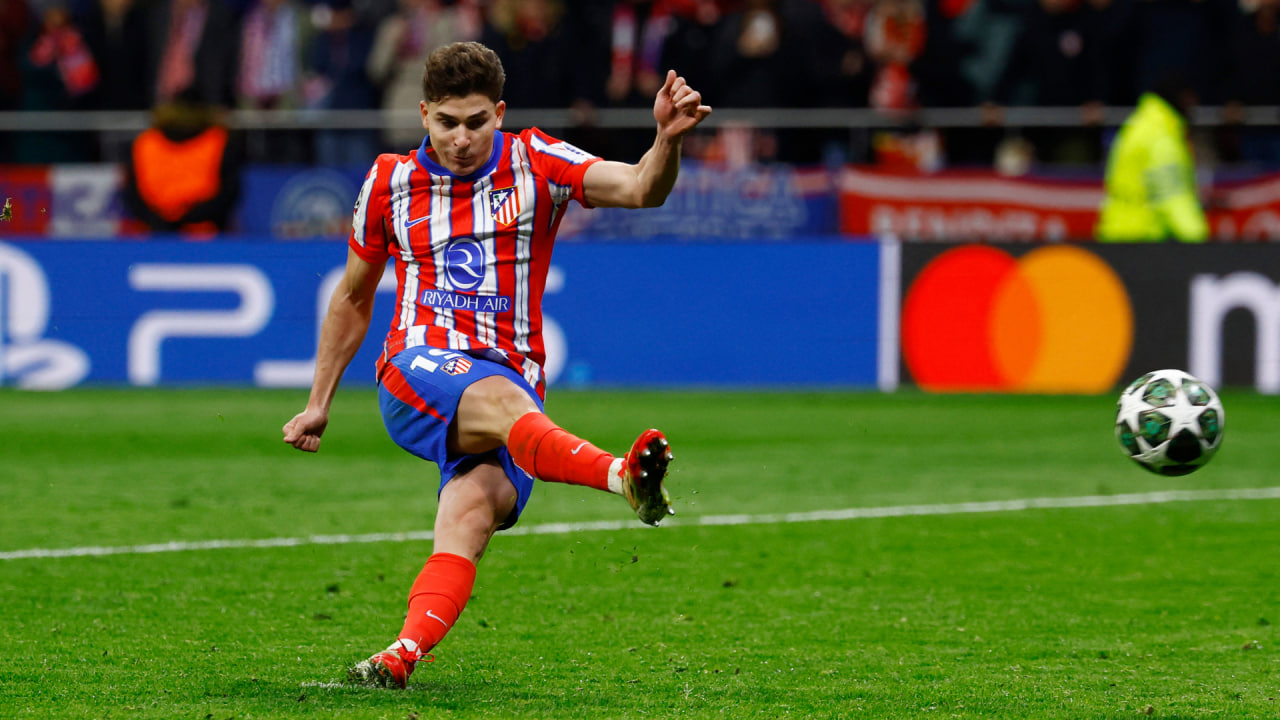 خولیان آلوارز - پنالتی جنجالی در بازی اتلتیکو مادرید و رئال مادرید - لیگ قهرمانان اروپا فصل 25-2024