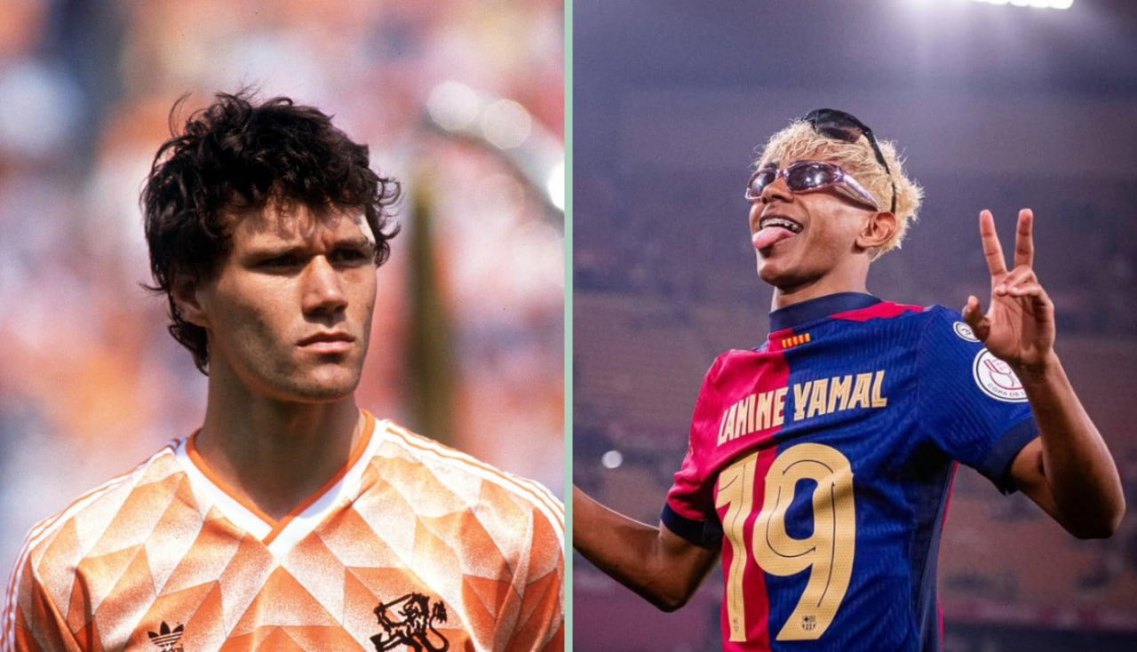 مارکو فان باستن - لامین یامال - ستاره بارسلونا - اسطوره فوتبال هلند