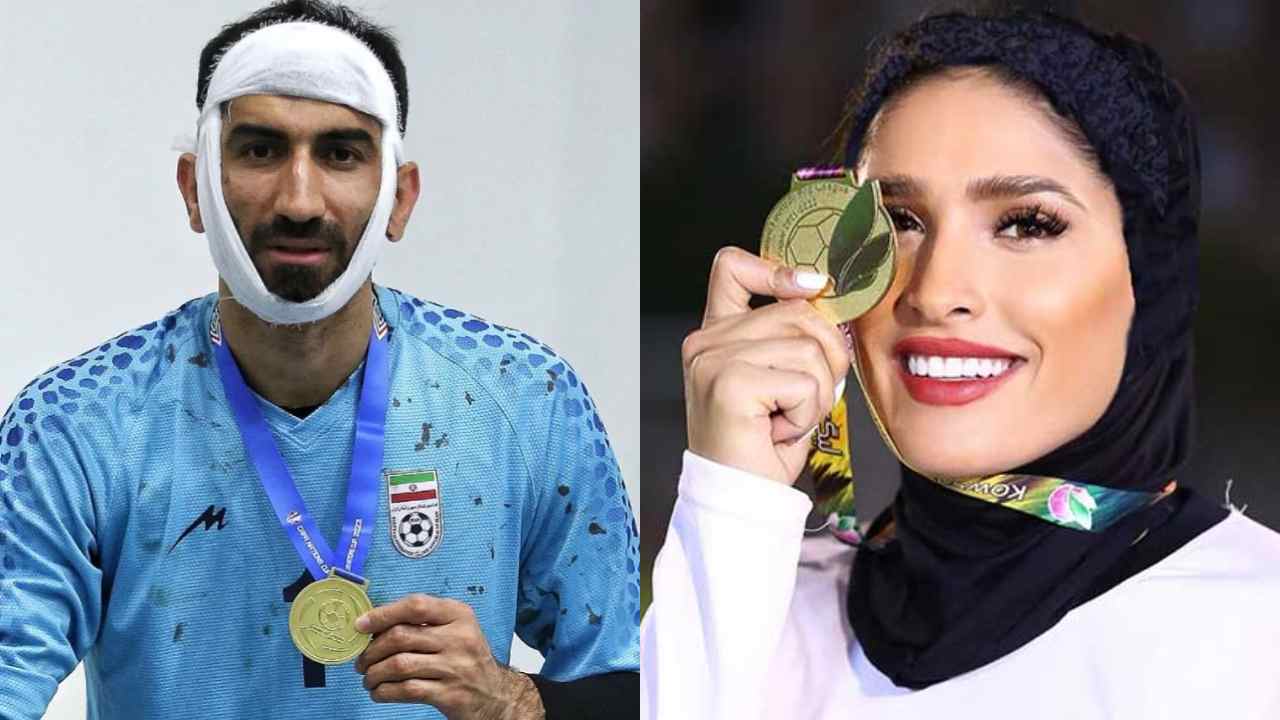 زهرا خواجوی- علیرضا بیرانوند- تیم ملی ایران- تیم ملی زنان ایران