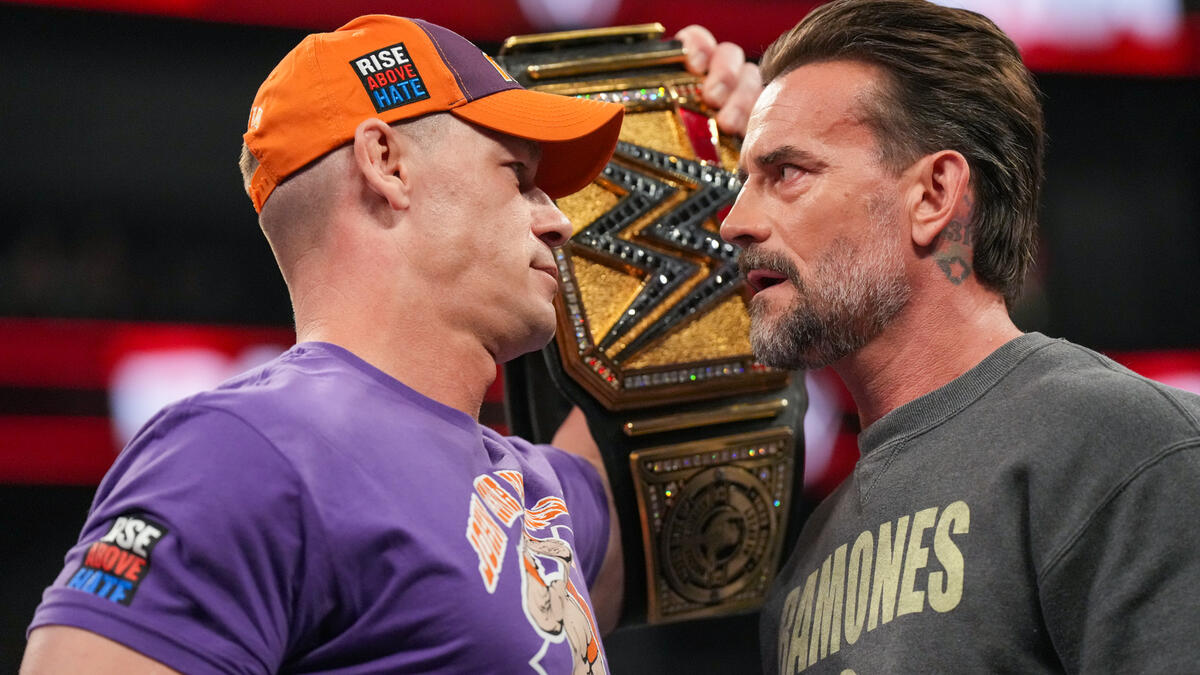 جان سینا و سی ام پانک، ستارگان کشتی کج و WWE در شوی ماندی نایت راو