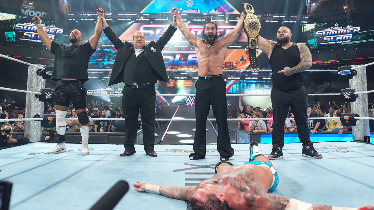 سث رالینز، بران بریکر، برانسون رید، پال هیمن و سی ام پانک در شوی کشتی کج سامراسلم WWE