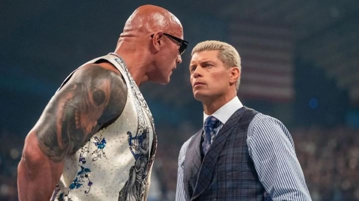 دواین «د راک» جانسون و کودی رودز، ستارگان کشتی کج و WWE در اسمکدان