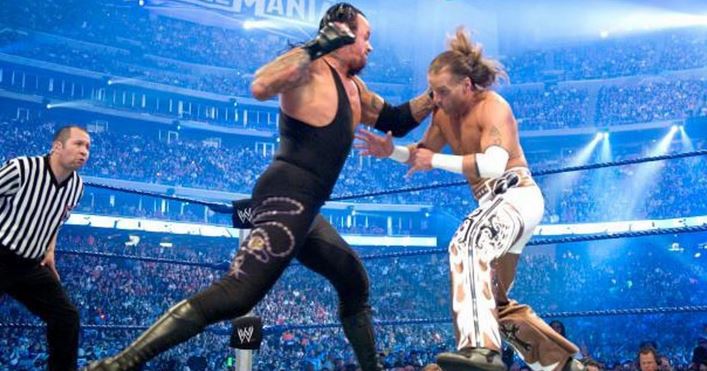 آندرتیکر و شاون مایکلز، ستارگان کشتی کج در بهترین بازی تاریخ کشتی کج از نظر WWE در رسلمنیا 25