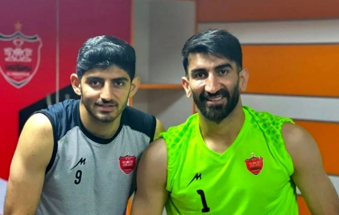 عکس از علیرضا بیرانوند و مهدی ترابی بازیکنان سابق پرسپولیس