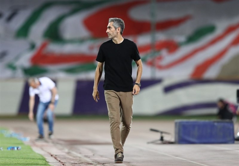 عکس از مجتبی جباری سرمربی استقلال