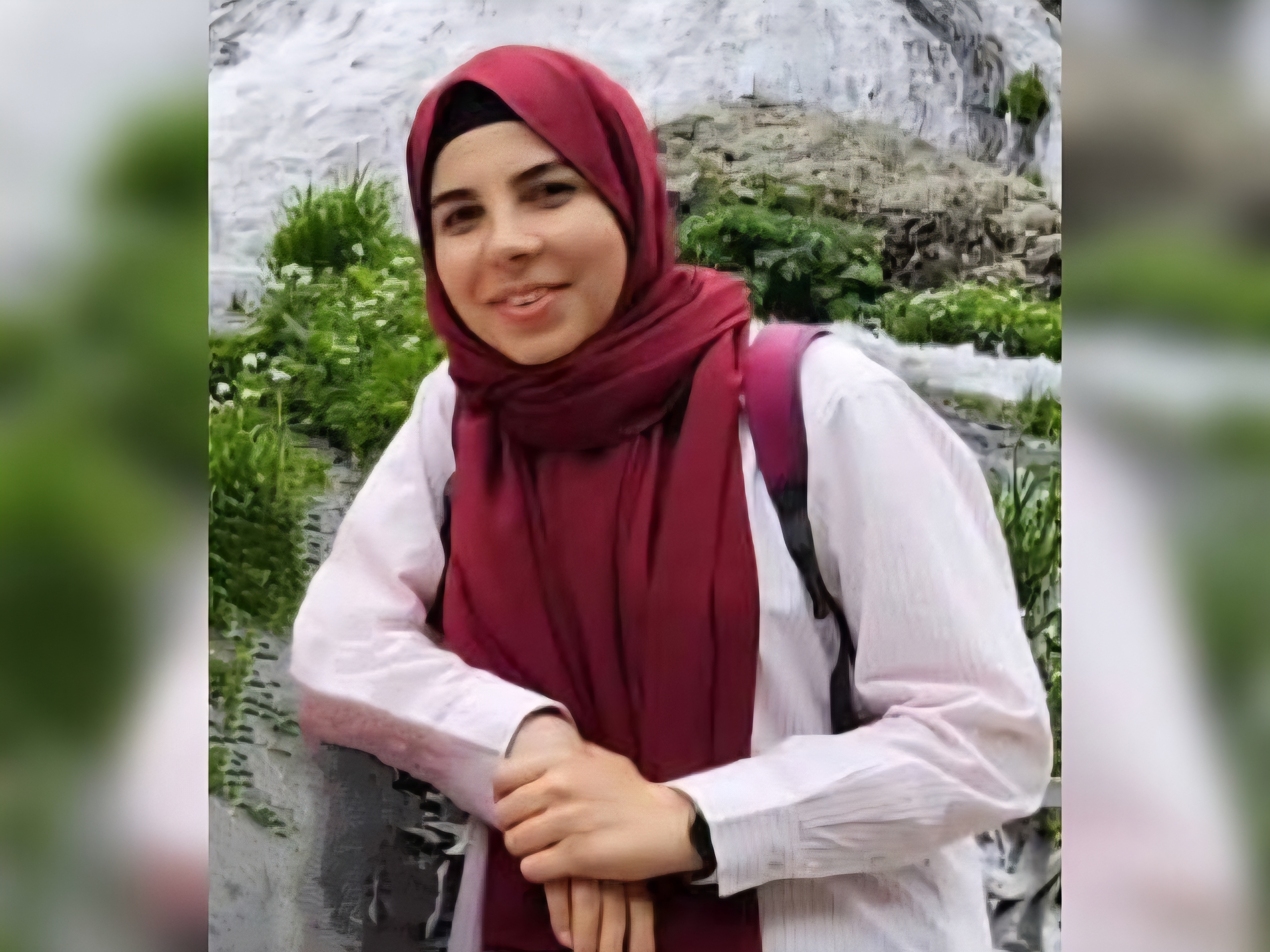 عکس از نجمه زهرا شمس کوهنورد شهید شده ایران