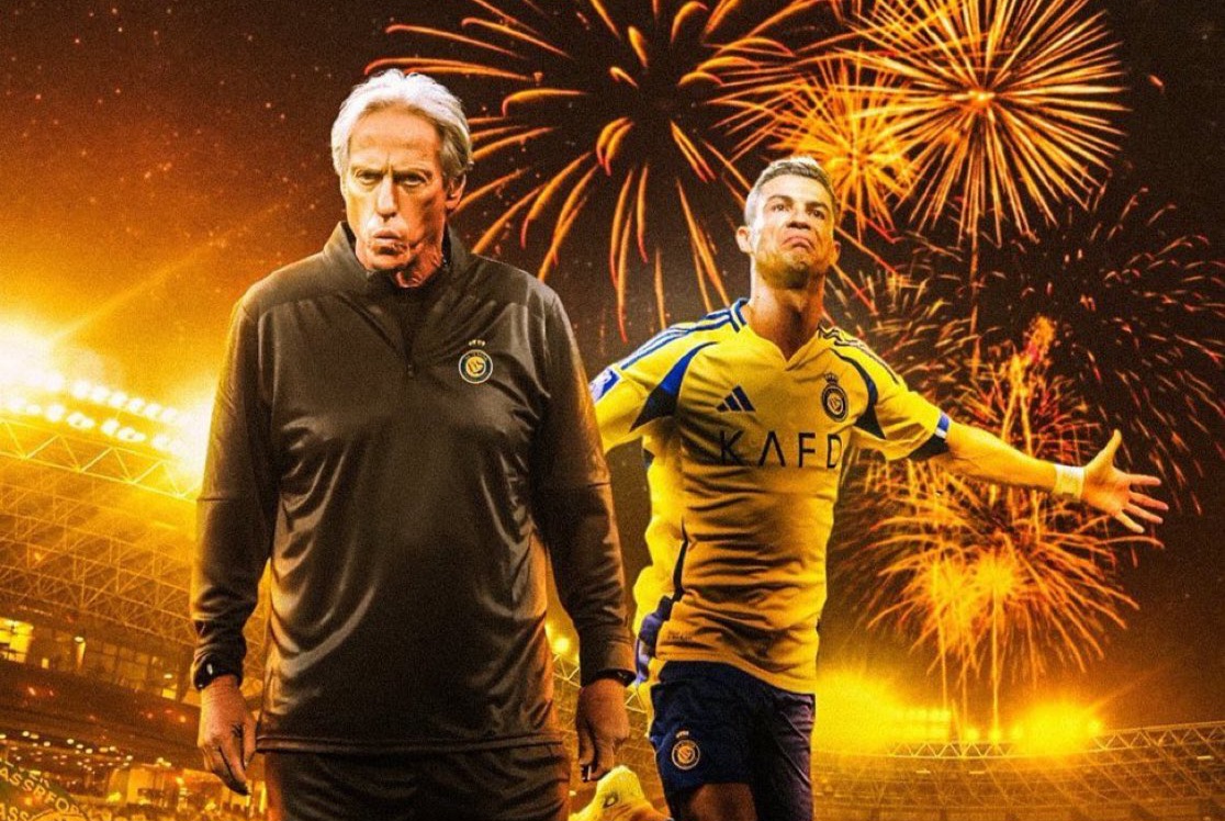 عکس از ژرژ ژسوس و کریستیانو رونالدو در النصر عربستان