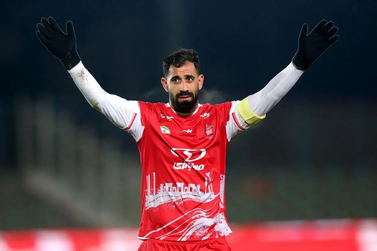 عکس از محمدحسین کنعانی زادگان مدافع پرسپولیس