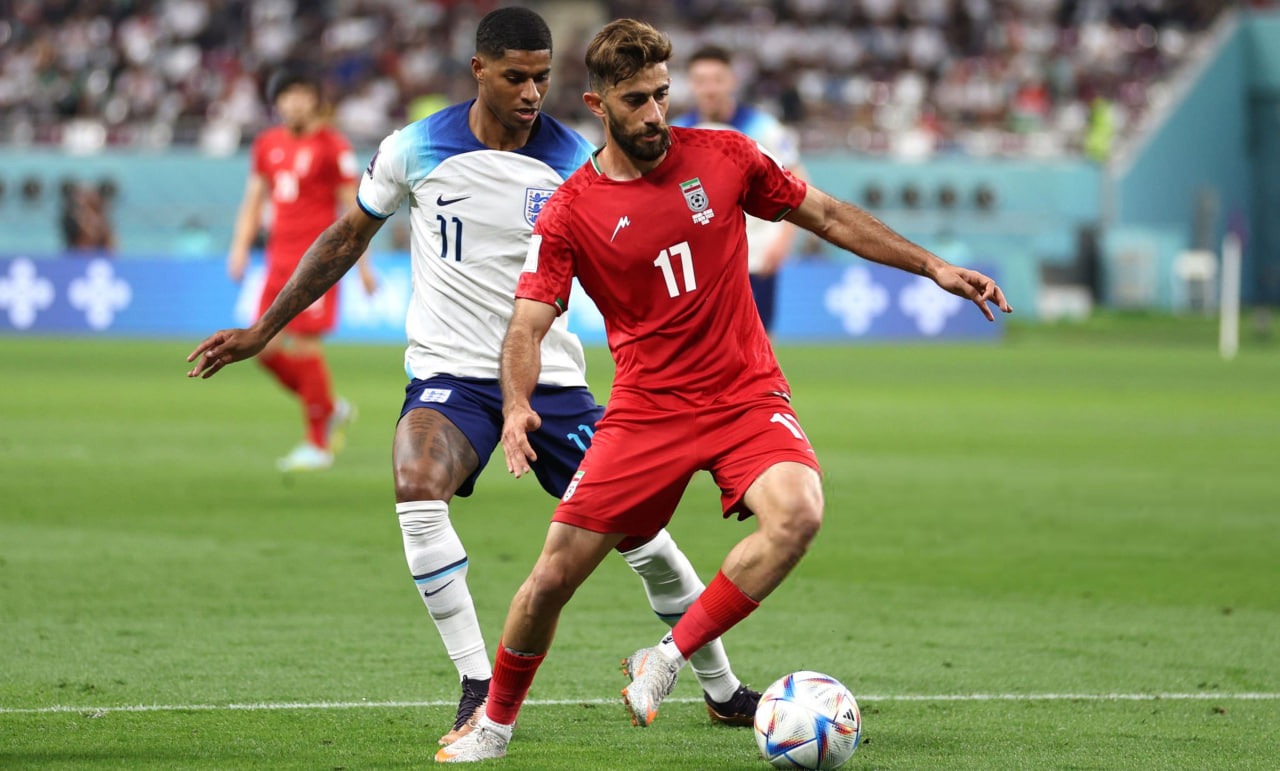 علی قلی زاده هافبک لخ پوزنان و تیم ملی ایران - مارکوس رشفورد مهاجم تیم ملی انگلیس و بارسلونا اسپانیا - بازیکن سابق منچستریونایتد - لژیونرها