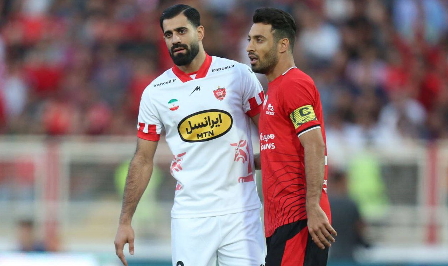 محمدحسین کنعانی زادگان مدافع پرسپولیس و تیم ملی ایران - شجاع خلیل زاده مدافع میانی تراکتور و تیم ملی ایران - بازیکن سابق پرسپولیس - لیگ برتر ایران