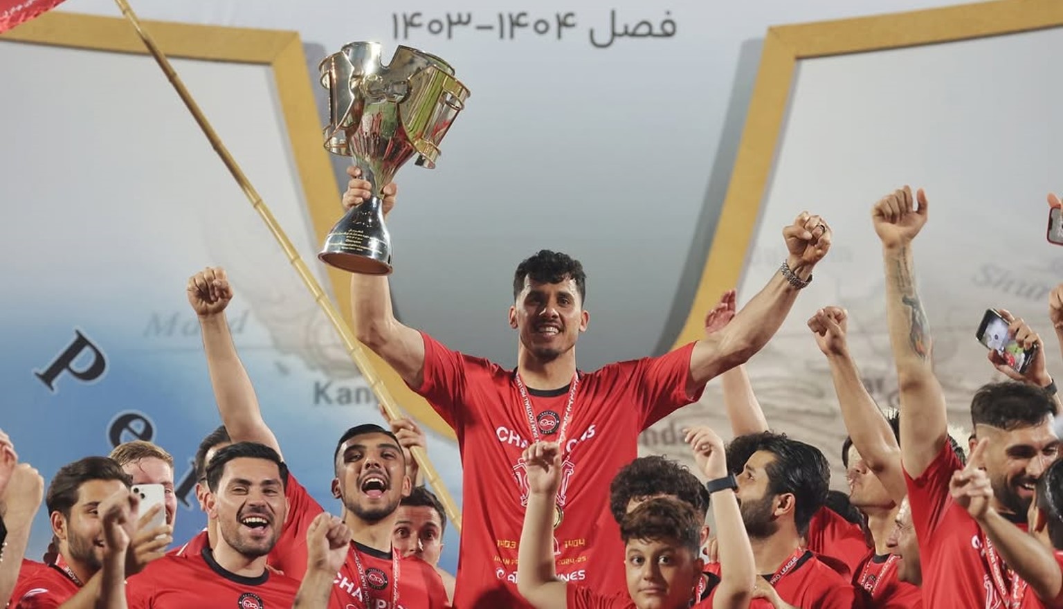 حسین پورحمیدی دروازه بان تراکتور - جشن قهرمانی تراکتور - لیگ برتر ایران