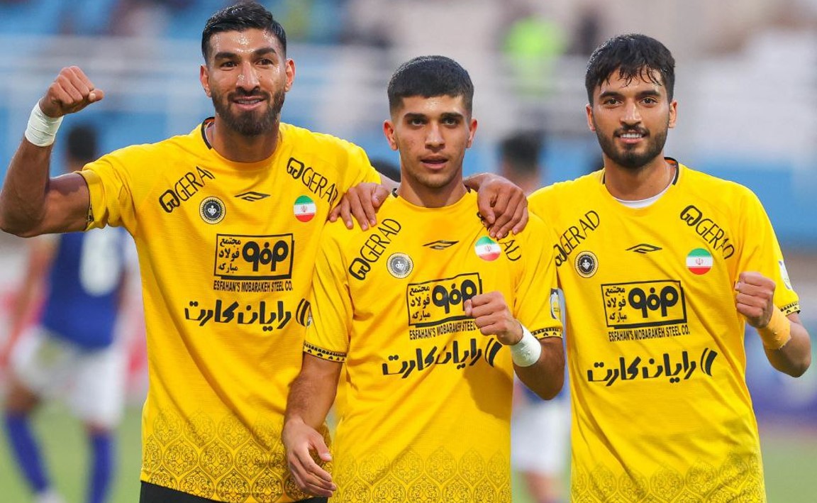 محمد قربانی هافبک سابق سپاهان اصفهان و حال حاضر الوحده امارات و تیم ملی ایران - شهریار مغانلو مهاجم سابق سپاهان و حال حاضر کلبا امارات - آریا یوسفی مدافع راست سپاهان و تیم ملی ایران - لیگ برتر ایران