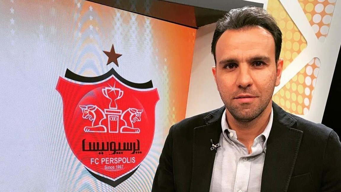 محسن خلیلی مهاجم سابق پرسپولیس تهران و تیم ملی ایران - رییس آکادمی باشگاه پرسپولیس - لیگ برتر ایران - آسیا ویژن تهران