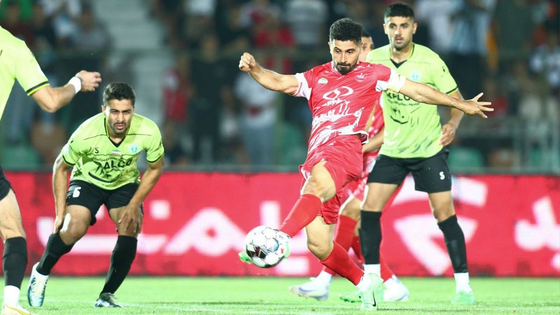 امید عالیشاه هافبک پرسپولیس تهران - بازی پرسپولیس و آلومینیوم - لیگ برتر ایران