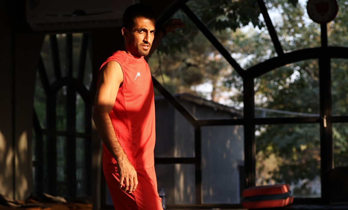 وحید امیری مهاجم پرسپولیس تهران - تمرینات آمادگی پرسپولیس - لیگ برتر ایران