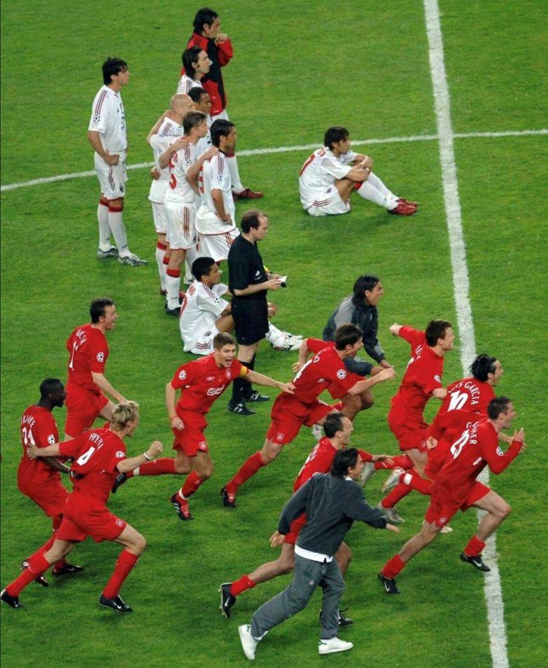 شادی بازیکنان لیورپول