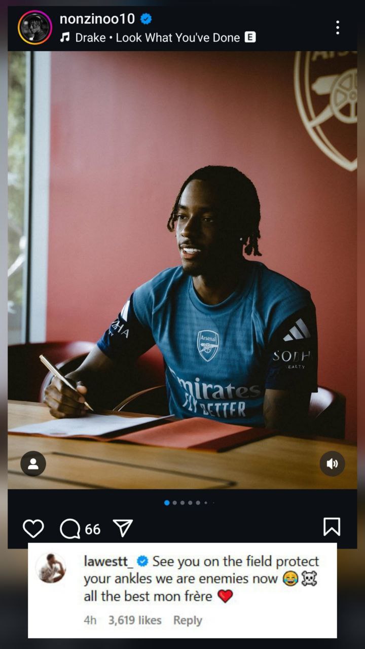 کامنت وسلی فوفانا زیر پست اینستاگرامی نونی مادوئکه؛ سال 2025