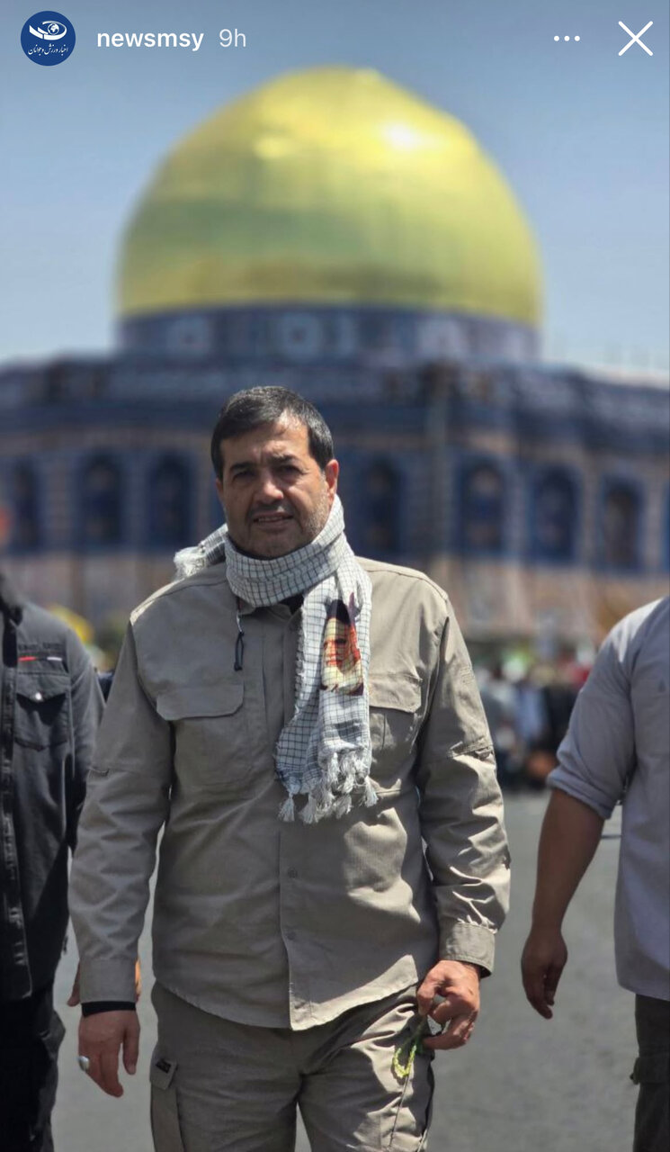 عکس از احمد دنیامالی با لباس رزم
