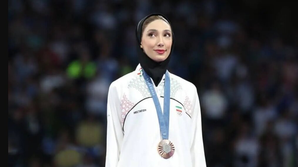 عکس از مبینا نعمت زاده و مدال برنز در المپیک ۲۰۲۴